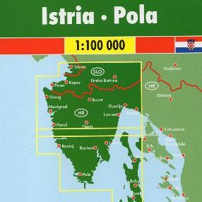 Istra, Pula 1:100.000, avto+turistična karta