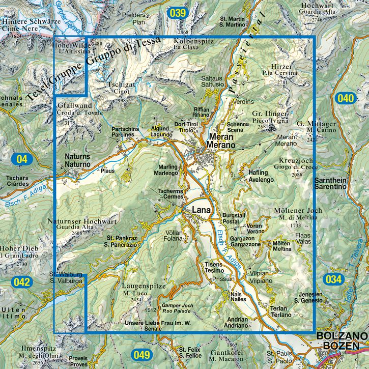 TABACCO 11. Merano e dintorni / Meran und Umgebung