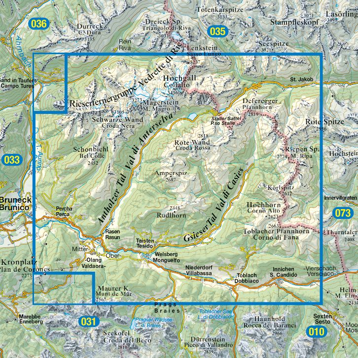 TABACCO 32. Valli di Anterselva e Casies / Antholzer Tal, Gsieser Tal