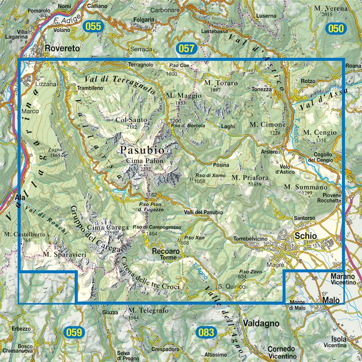 TABACCO 56. Piccole Dolomiti – Carega Pasubio