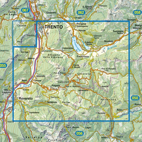 TABACCO 57. Levico, Altopiani di Folgaria Lavarone e Luserna