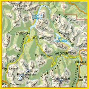 TABACCO 69. Livigno, Bormio, Val Viola, Val di Fraele