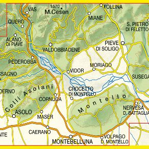 TABACCO 70. Il Montello, Colli Asolani, Montebelluna, Valdobbiadene