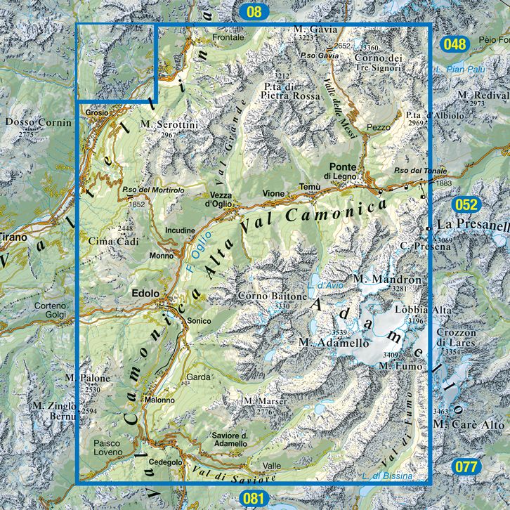 TABACCO 79. Alta Val Camonica, Edolo, Adamello