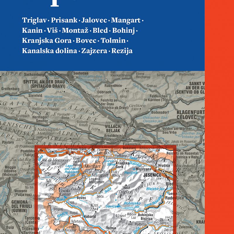 Julijske alpe, carta escursionistica