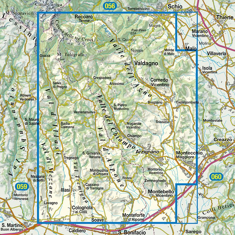 TABACCO 83. Val d’Illasi – Valle dell’Agno – Valle del Chiampo – Val d’Alpone